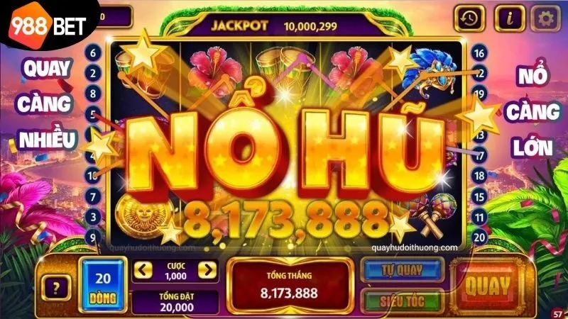 Nổ Hũ 988bet - Cơ Hội Đổi Đời Với Những Vòng Quay May Mắn 3 no-hu-988bet-3