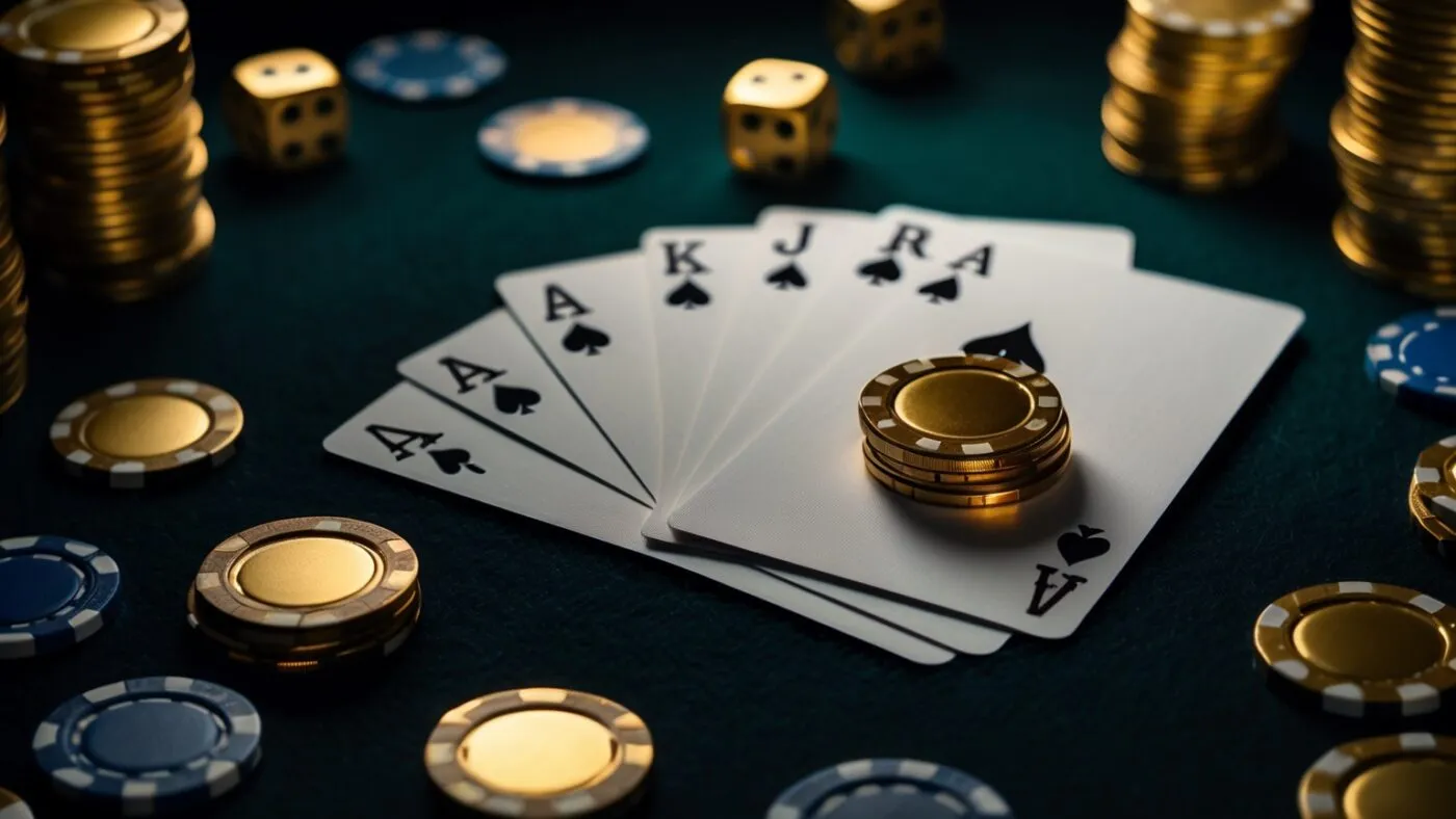 Hello world! 1 Bài poker và chip casino